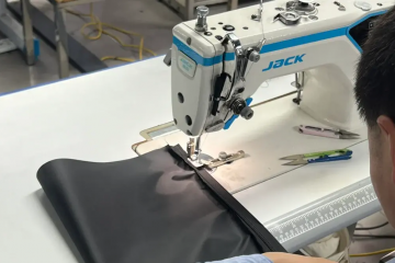 The complete process of producing a handbag in factory